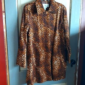 Diane's Essentials Leopard Print Blazer Jacket